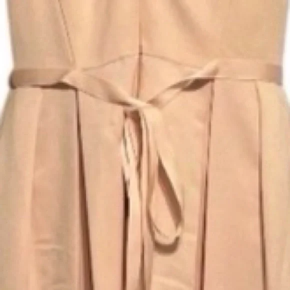 Oleg Cassini Blush Pink Formal Gown | Spaghetti Strap Maxi | Size 6 - Picture 10 of 11